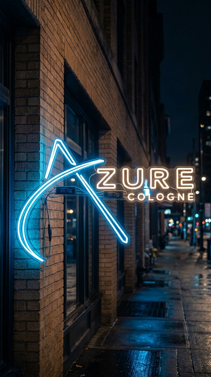 Azure Cologne – Exterior Neon Sign